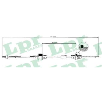 Tirette à câble, commande d'embrayage LPR OEM 90522447
