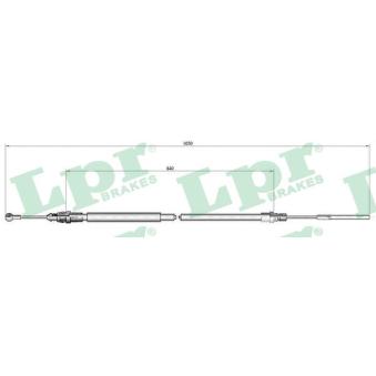 Tirette à câble, frein de stationnement LPR [C0130B]