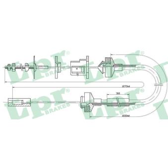Tirette à câble, commande d'embrayage LPR [C0145C]