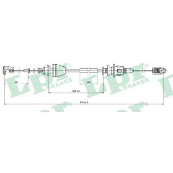 Câble d'accélération LPR C0146A pour RENAULT MEGANE 1.9 DCI - 110cv