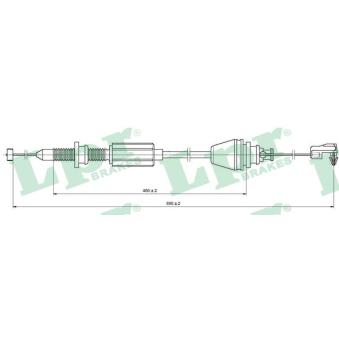 Câble d'accélération LPR C0147A