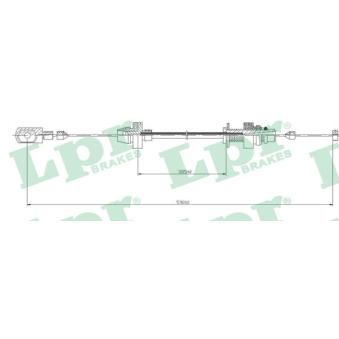 Câble d'accélération LPR C0161A