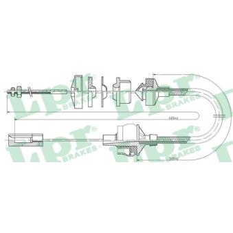 Tirette à câble, commande d'embrayage LPR OEM 2150E9