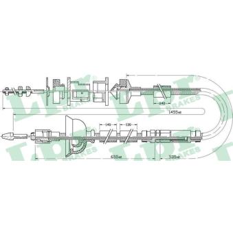 Tirette à câble, commande d'embrayage LPR C0169C