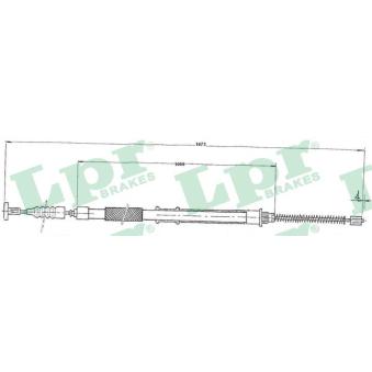 Tirette à câble, frein de stationnement LPR [C0186B]