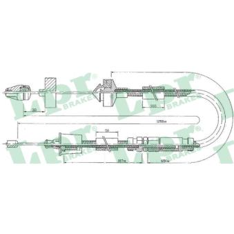 Tirette à câble, commande d'embrayage LPR [C0201C]