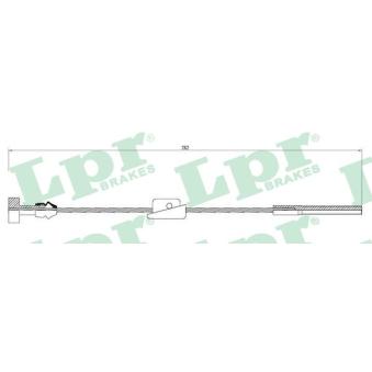 Tirette à câble, frein de stationnement LPR [C0231B]