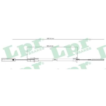 Tirette à câble, commande d'embrayage LPR OEM 191721335R