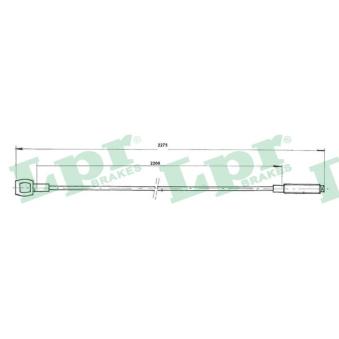 Tirette à câble, commande d'embrayage LPR [C0290C]