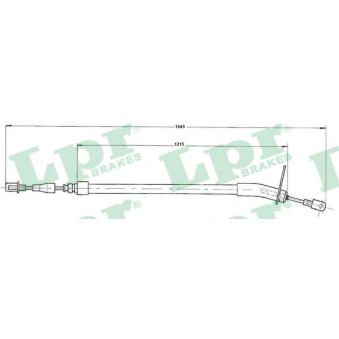 Tirette à câble, frein de stationnement LPR [C0409B]