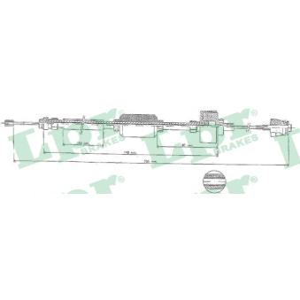 Tirette à câble, commande d'embrayage LPR [C0427C]