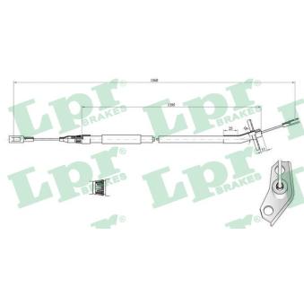 Tirette à câble, frein de stationnement LPR [C0453B]