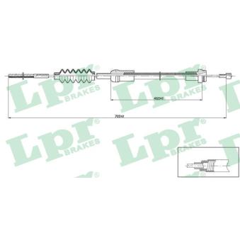 Tirette à câble, commande d'embrayage LPR [C0477C]