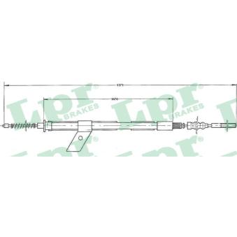 Tirette à câble, frein de stationnement LPR [C0486B]