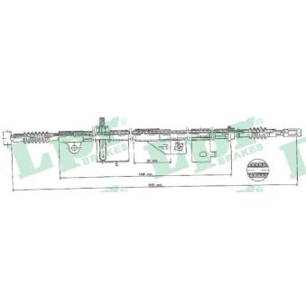 Tirette à câble, frein de stationnement LPR [C0500B]