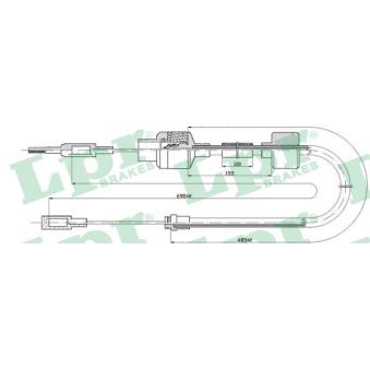 Tirette à câble, commande d'embrayage LPR C0522C