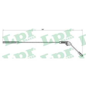 Tirette à câble, frein de stationnement LPR [C0579B]