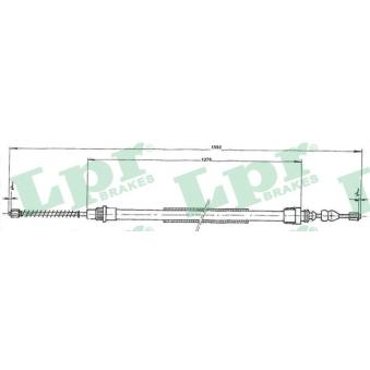 Tirette à câble, frein de stationnement LPR C0659B