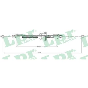 Tirette à câble, frein de stationnement LPR OEM 91166639