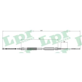 Tirette à câble, frein de stationnement LPR [C0801B]