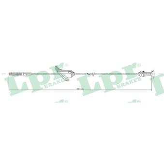 Tirette à câble, frein de stationnement LPR C0868B pour TOYOTA COROLLA 1.4 VVT-i - 97cv