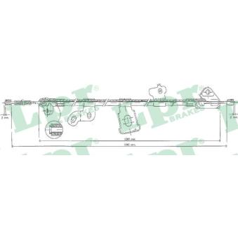 Tirette à câble, frein de stationnement LPR [C0892B]