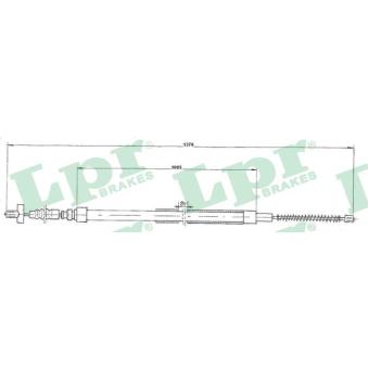 Tirette à câble, frein de stationnement LPR OEM 13879370