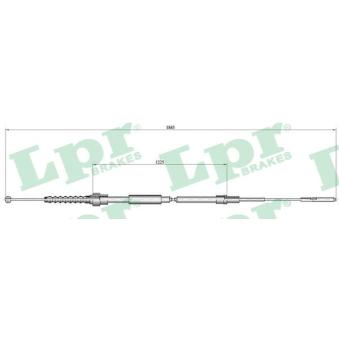 Tirette à câble, frein de stationnement LPR [C0933B]