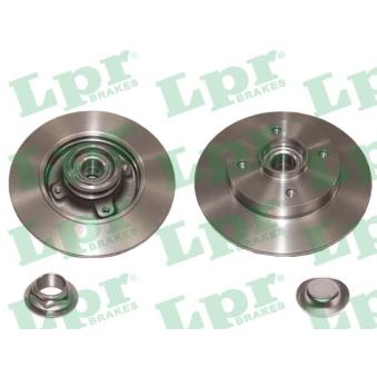 Jeu de 2 disques de frein arrière LPR C1036PCA pour PORSCHE CAYENNE 1.2 THP 110 - 110cv