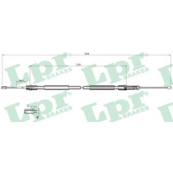 Tirette à câble, frein de stationnement LPR OEM 474610