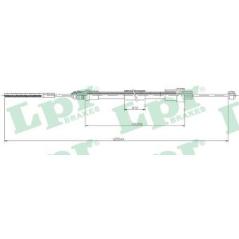 Tirette à câble, frein de stationnement LPR OEM 4745F4
