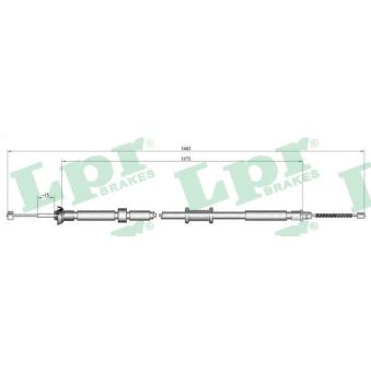 Tirette à câble, frein de stationnement LPR OEM 9S512A603BA