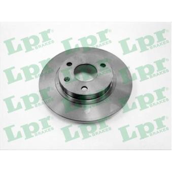 Jeu de 2 disques de frein avant LPR C1181P pour CITROEN AX 1.4 - 85cv