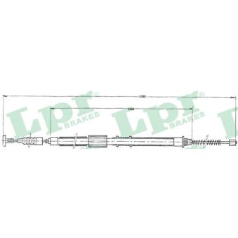 Tirette à câble, frein de stationnement LPR OEM 46468157