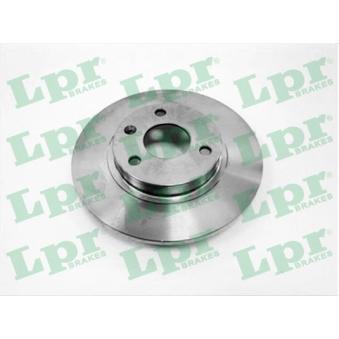 Jeu de 2 disques de frein avant LPR C1291P pour CITROEN AX 1.4 - 85cv