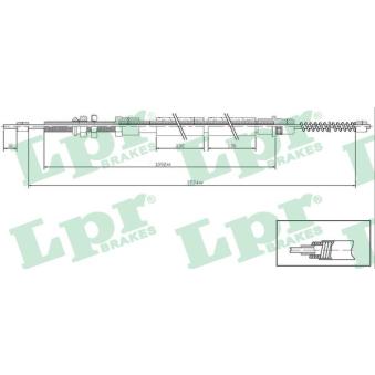 Tirette à câble, frein de stationnement LPR C1311B