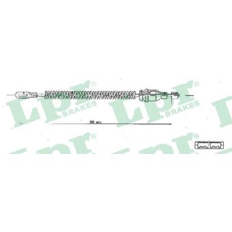 Tirette à câble, frein de stationnement LPR C1350B pour OPEL ASTRA 1.4 - 90cv