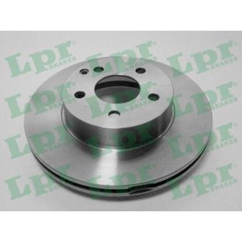 Jeu de 2 disques de frein avant LPR M2063V pour PORSCHE 928 C 180 CGI - 156cv