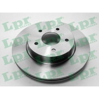 Jeu de 2 disques de frein arrière LPR OEM 432064CE0A