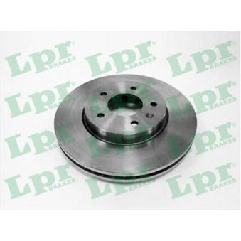 Jeu de 2 disques de frein avant LPR O1026V pour OPEL ANTARA 3.0 - 258cv
