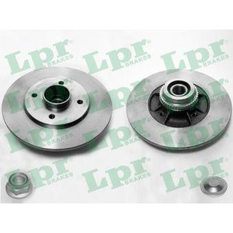 Jeu de 2 disques de frein arrière LPR R1035PCA pour PORSCHE 911 1.8 - 110cv