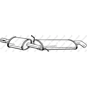 Silencieux central BOSAL 279-167