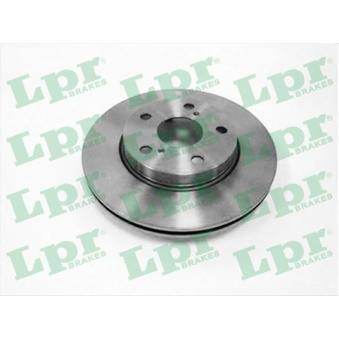 Jeu de 2 disques de frein avant LPR T2054V pour TOYOTA COROLLA 1.6 Dual VVTi - 124cv