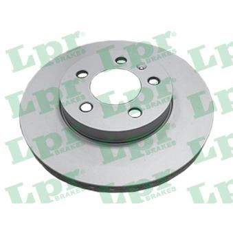 Jeu de 2 disques de frein avant LPR OEM 2Q0615301G