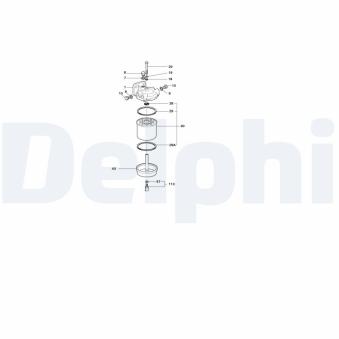 Filtre à carburant DELPHI OEM 068127401A Filtre à carburant DELPHI OEM 068127401A