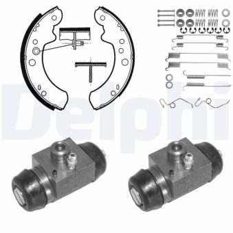Jeu de mâchoires de frein DELPHI 799 pour DACIA LOGAN 2.0 - 78cv