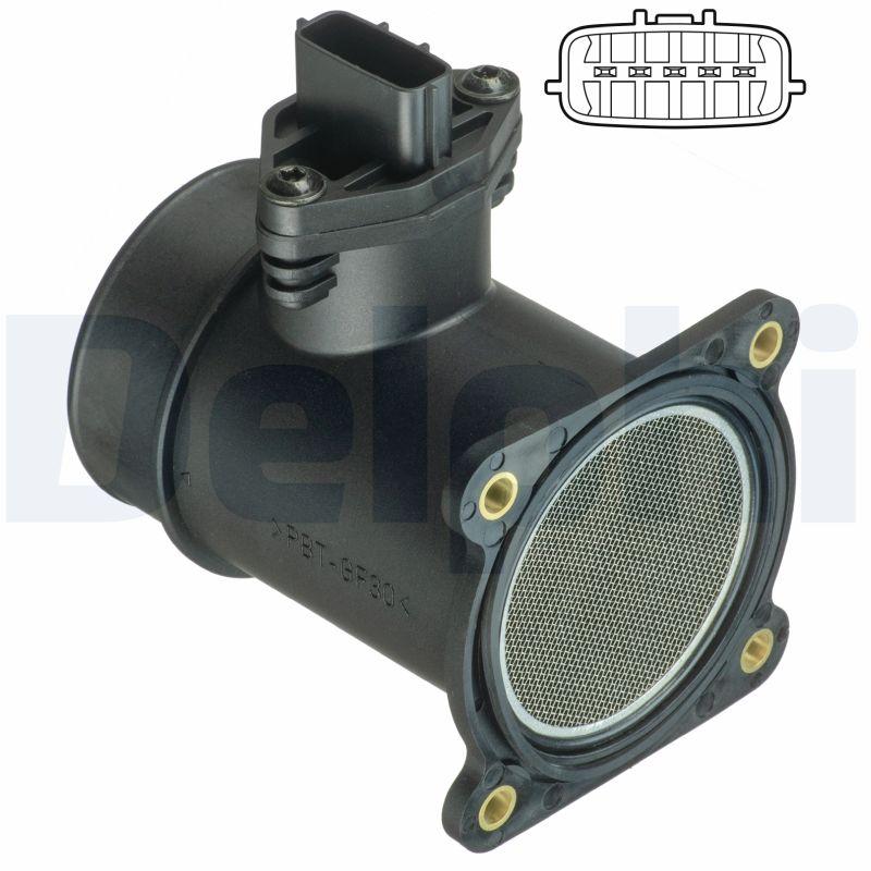 Débitmètre de masse d'air DELPHI AF10373-12B1 - Visuel 1