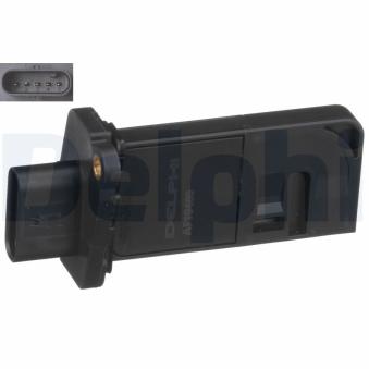 Débitmètre de masse d'air DELPHI AF10480-12B1 pour DAIHATSU SIRION 2.0 TFSI - 211cv
