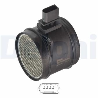 Débitmètre de masse d'air DELPHI AF10533-12B1 pour HONDA CAPA 2.0d - 177cv
