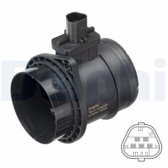 Débitmètre de masse d'air DELPHI [AF10556-12B1]